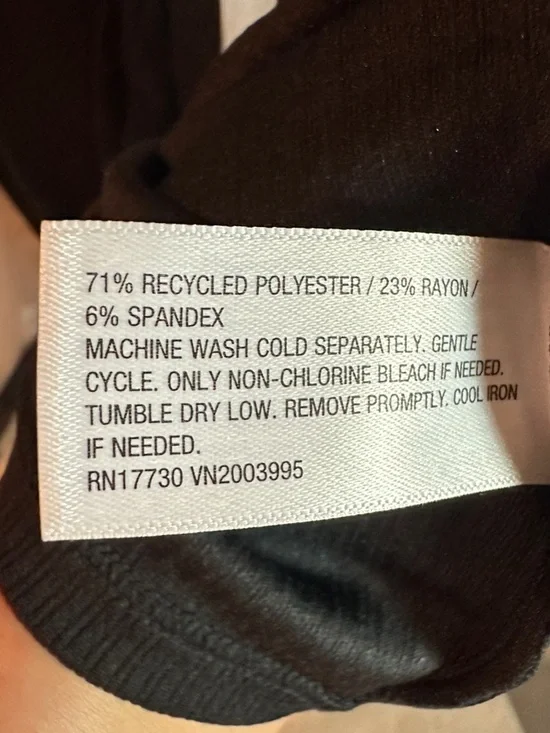 a new day Black Ribbed V-Neck Midi Dress - Picture 6 of 6